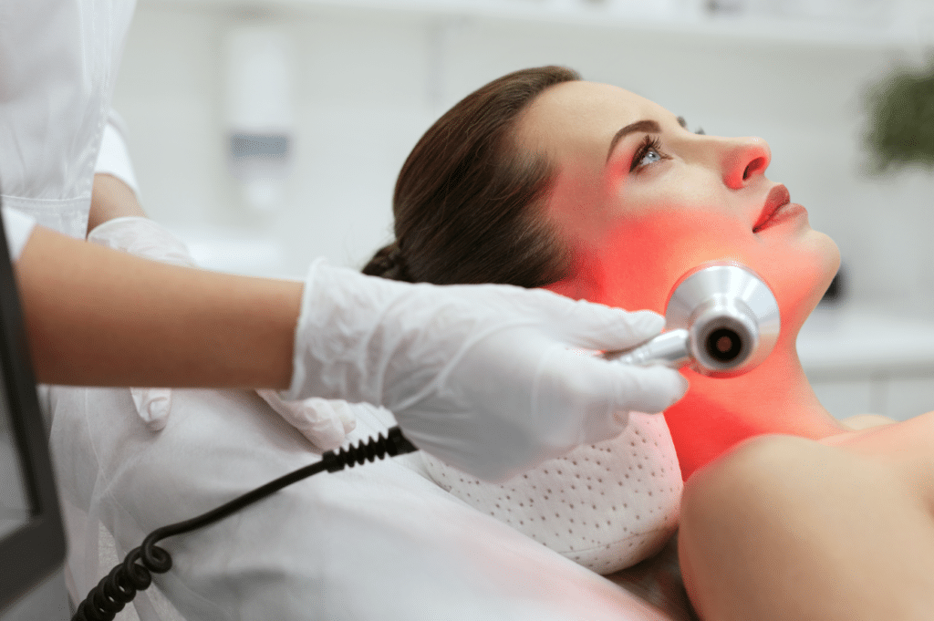 Face and Red Light Therapy